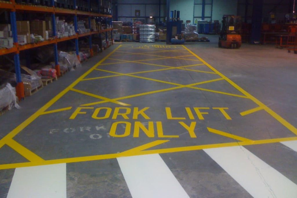 Painted Fork Lift safety box